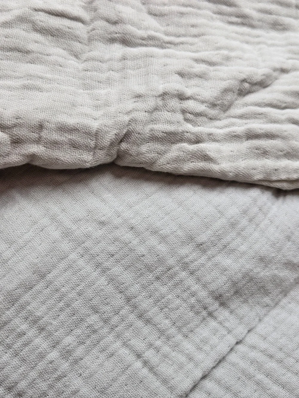 NWT QUINCE Organic Cotton Gauze Dream Quilt Set King/Cal King Mist 1084